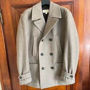 Men’s Michael Kors Double Breasted Wool Peacoat - M